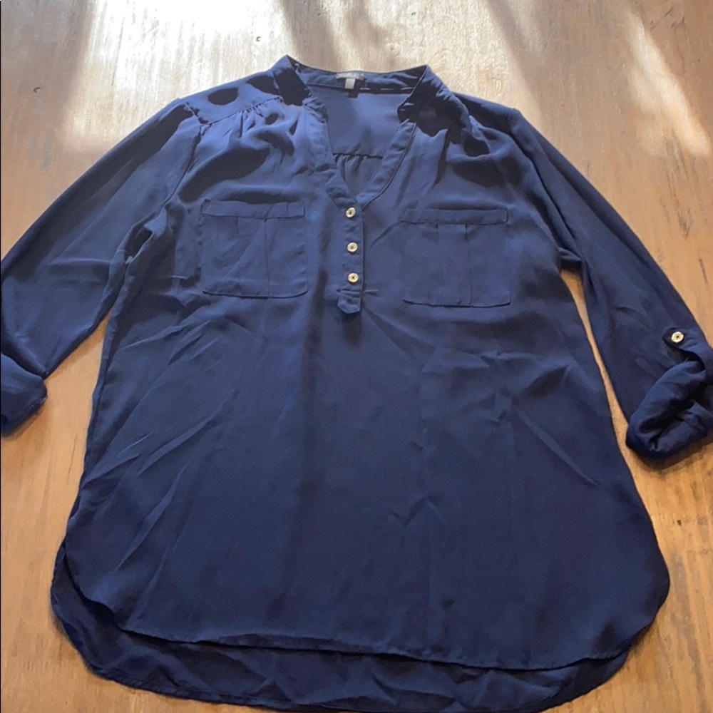 Blue Charlotte Russe size L blouse